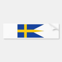 Sweden Naval Ensign Bumper Sticker