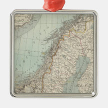 Sweden, Norway, Denmark 2 Christmas Ornament