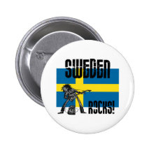 Sweden Rocks Button