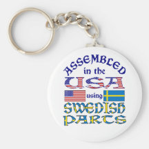 Swedish Parts Keychain