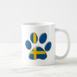 Swedish patriotic cat coffee mug