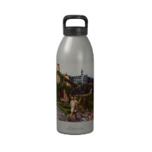 Sweeping the Yard by Shawna Mac Water Bottles