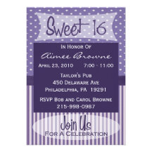 Sweet 16 Birthday Party Invitation