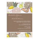 Sweet Birds Floral Garden Wedding Invitation