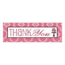 Sweet Cake TY Skinny Gift Tag Business Card Templates