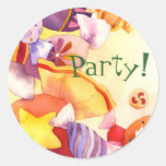 Sweet Candies: Party Invitation Sticker