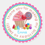 Sweet Candy Land Cupcake Lollipop Stickers