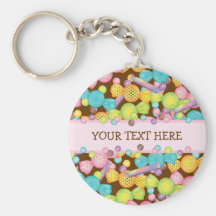Sweet Candy Store Collection Personalised Keychain