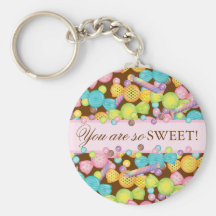 Sweet Candy Store Collection Personalised Keychain