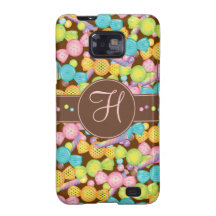 Sweet Candy Store on Chocolate Monogram Case Galaxy S2 Cover