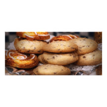 Sweet - Cookies - Cookies and Danish Personalised Rack Card