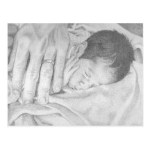Sweet Dreams Black and White Post Card
