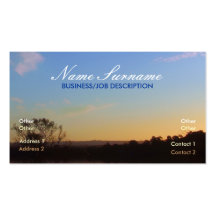 Sweet Dusk Skies Business Card