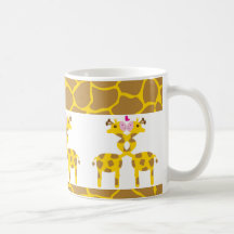 Sweet Giraffes in Love Coffee Mug