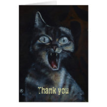 Sweet kitty graffiti greeting cards