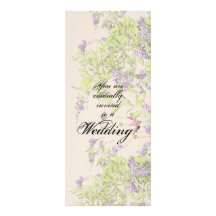 Sweet Memory Duranta Flowers Wedding Invitation