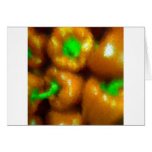 Sweet Red Peppers Greeting Cards