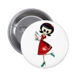 Sweet & Scary Skeleton Girl Pins