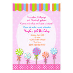 Sweet Shoppe  Candyland Birthday Invitations