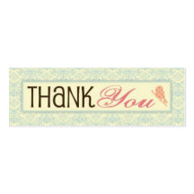 Sweet Sixteen TY Skinny Gift Tag Business Card