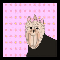 Sweet Yorkie Poster Print posters