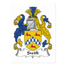 Swift Family Crest Post Card