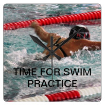 SWIM PHOTO CLOCK TEMPLATE