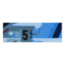 SWIMMER'S SKINNY PROFILE CARD BUSINESS CARD
