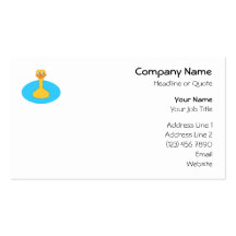 Swimming Duck. Business Card Templates