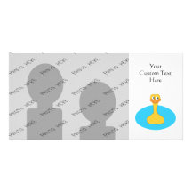 Swimming Duck. Photo Greeting Card