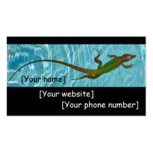 Swimming Lizard business cards