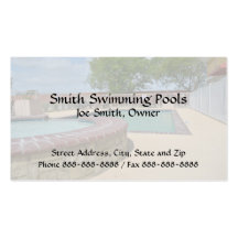 Swimming Pool Business Card