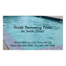 Swimming Pool Business Card