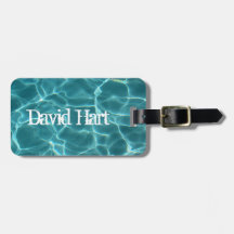 Swimming Pool Luggage Tag