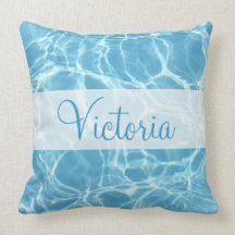 Swimming Pool Water Name Pillow