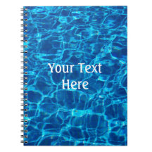 Swimming Pool Water Notebook