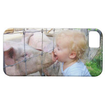Swine Love!  "Little Boy & Pig" iPhone 5 Case