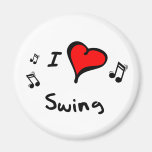 Swing I Heart-Love Gift Fridge Magnets