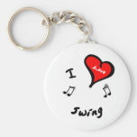 Swing Items - I Heart Swing Key Chain