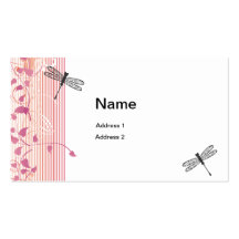 Swirl Dragonfly Business Card