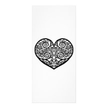 Swirled Love Rack Card Template