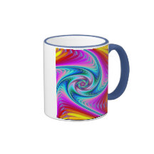 Swirling Neon Mugs