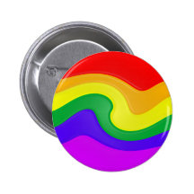 Swirling Rainbow Button