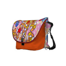 Swirly Bagness Courier Bags