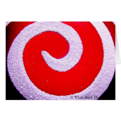 Swirly Blank Christmas  Card