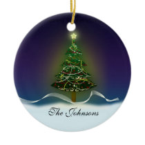 Swirly Christmas Tree ornaments