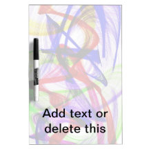 Swirly colours Dry Erase Board