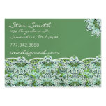 Swirly Floral Paisly Sage Green Business Card