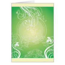 Swirly Green Card