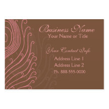 Swirly Peacock Feathers Business Cards II